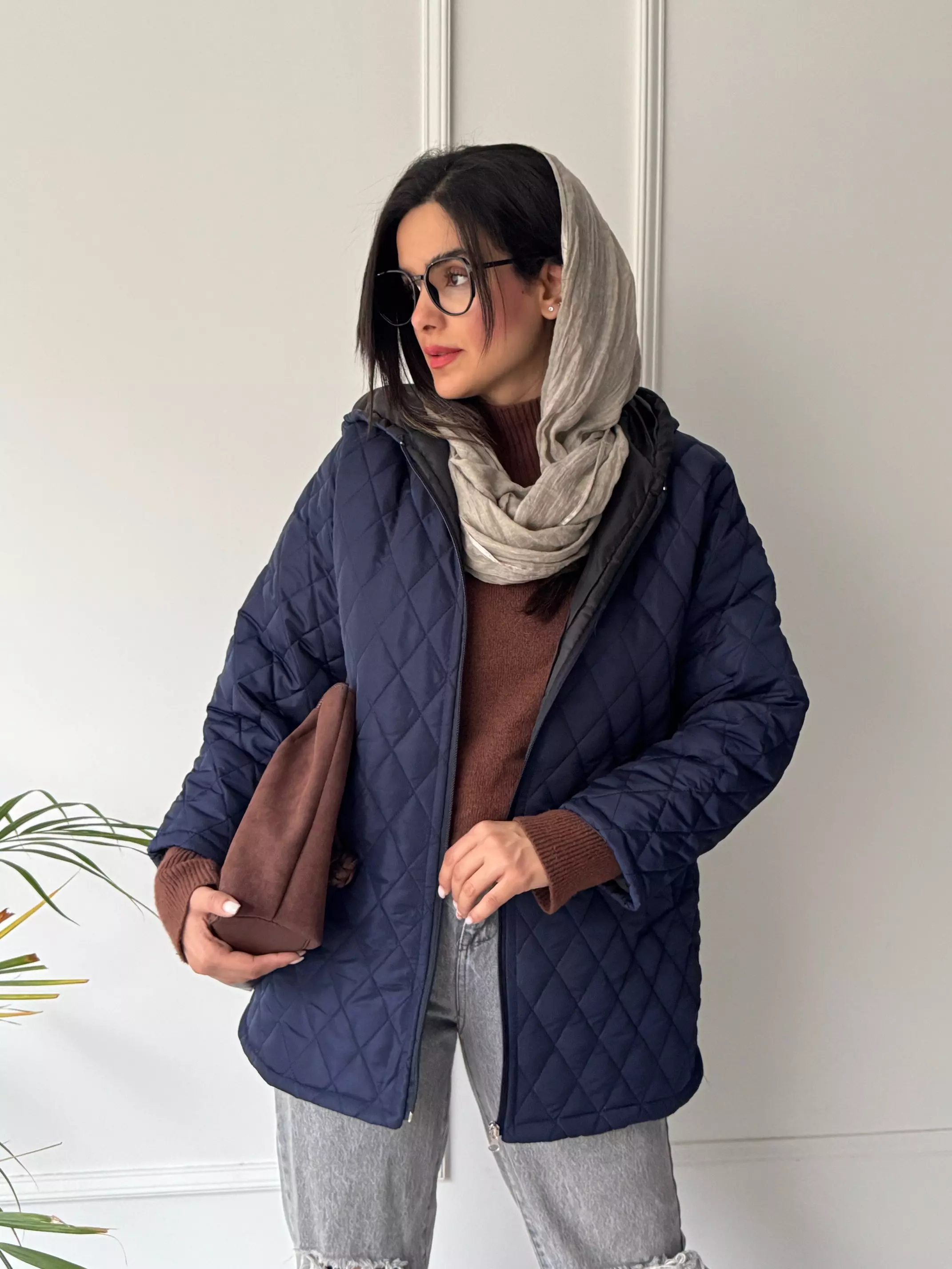 کاپشن زنانه کلاهدار آستردار ونوس